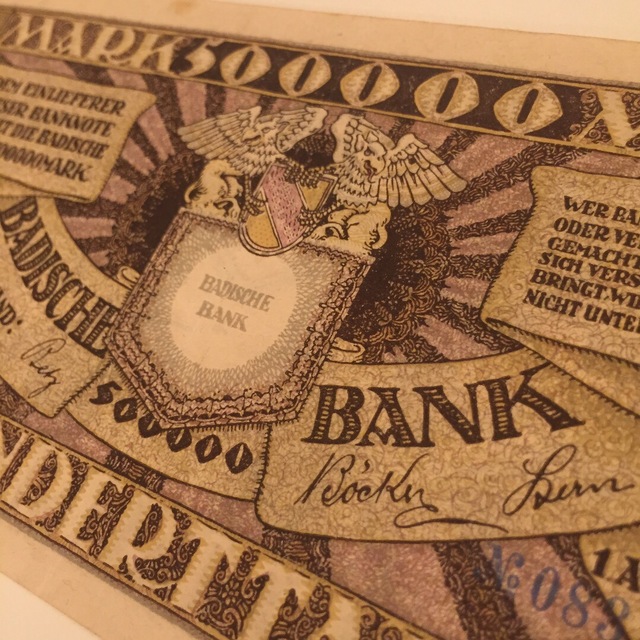 美品 希少 1923年 ドイツ 50万マルク mark 旧紙幣 古紙幣