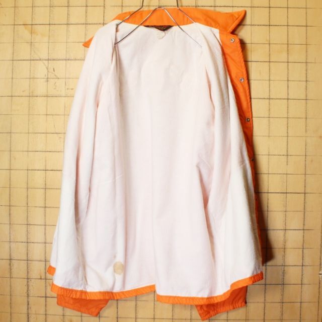 Pla-Jac ワッペンプリントナイロンコーチジャケット オレンジM ss110 メンズのジャケット/アウター(ナイロンジャケット)の商品写真