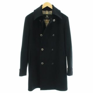 バーバリーブラックレーベル(BURBERRY BLACK LABEL)のバーバリーブラックレーベル コート アンゴラ混 裏地ノバチェック ダブル M 黒(その他)