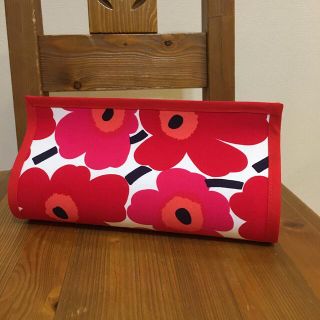 マリメッコ(marimekko)のマリメッコ  ボックスティシュケース　ハンドメイド (ティッシュボックス)