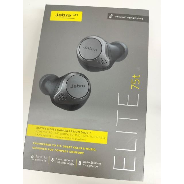 Jabra ELITE 75t ワイヤレスイヤホン スマホ/家電/カメラのオーディオ機器(ヘッドフォン/イヤフォン)の商品写真