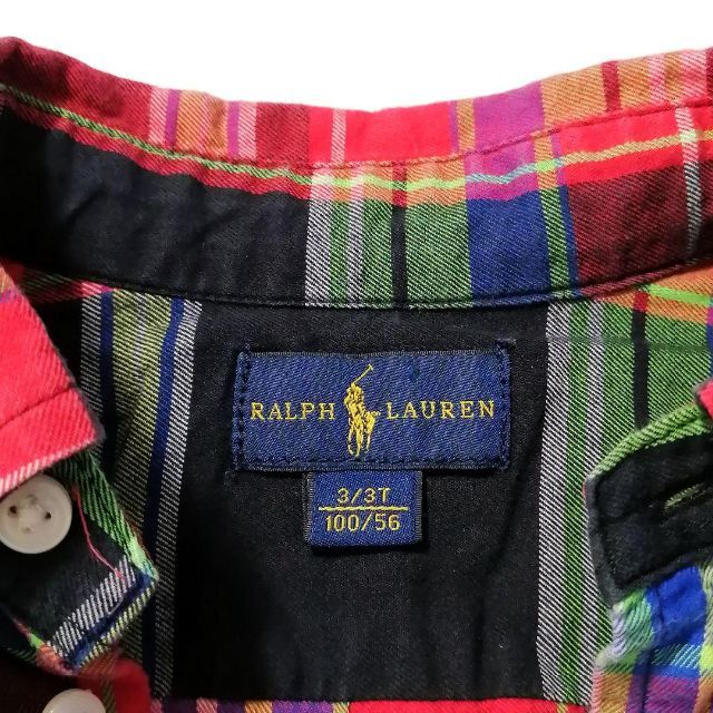 Ralph Lauren(ラルフローレン)の✨美品✨ラルフローレン　長袖シャツ　チェックシャツ　100cm キッズ/ベビー/マタニティのキッズ服男の子用(90cm~)(ジャケット/上着)の商品写真