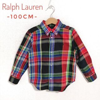 ラルフローレン(Ralph Lauren)の✨美品✨ラルフローレン　長袖シャツ　チェックシャツ　100cm(ジャケット/上着)