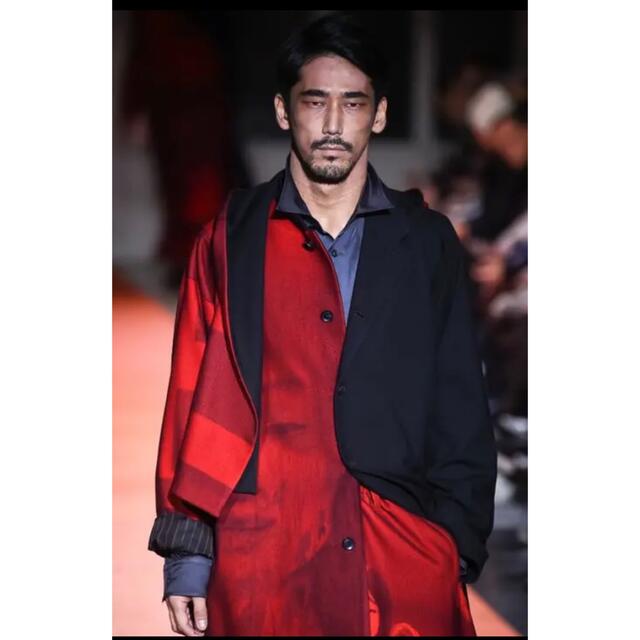 ヨウジヤマモト 赤フラノ 18aw look35