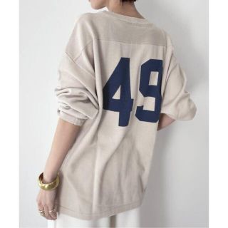 アパルトモンドゥーズィエムクラス(L'Appartement DEUXIEME CLASSE)のFOOTBALL NUMBER KNIT PULLOVER(ニット/セーター)