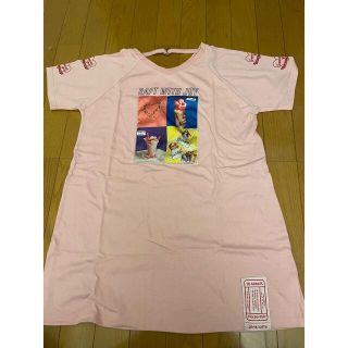 ピンクラテ(PINK-latte)のピンクラテ　Tシャツ　S ワンピース　薄いピンク　ハート　160(Tシャツ/カットソー)