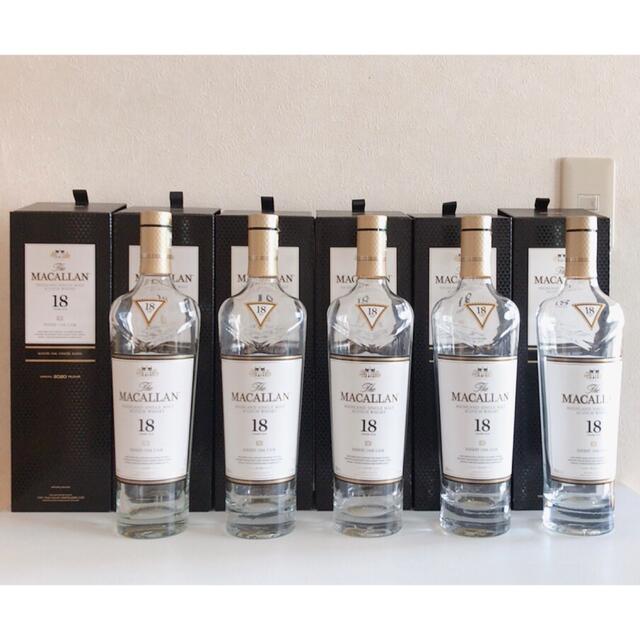 最新エルメス 700ml 18年 マッカラン MACALLAN 空瓶 化粧箱6個 5本