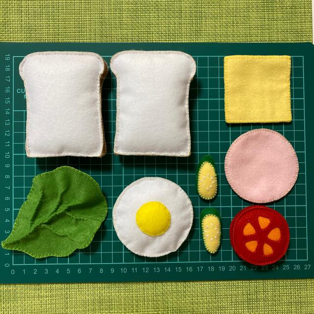 フェルトままごと サンドイッチ ランチお弁当セット