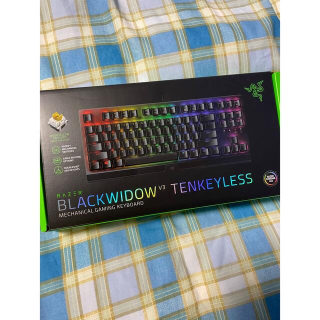 Razer(レイザー)のRazer BlackWidow V3 TKL JP Yellow Switch スマホ/家電/カメラのPC/タブレット(PC周辺機器)の商品写真