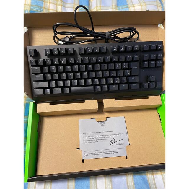 Razer(レイザー)のRazer BlackWidow V3 TKL JP Yellow Switch スマホ/家電/カメラのPC/タブレット(PC周辺機器)の商品写真