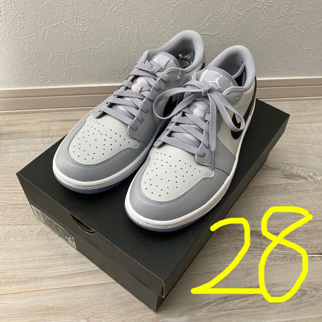 NIKE GOLF AIR JORDAN 1 LOW 28 ウルフグレー