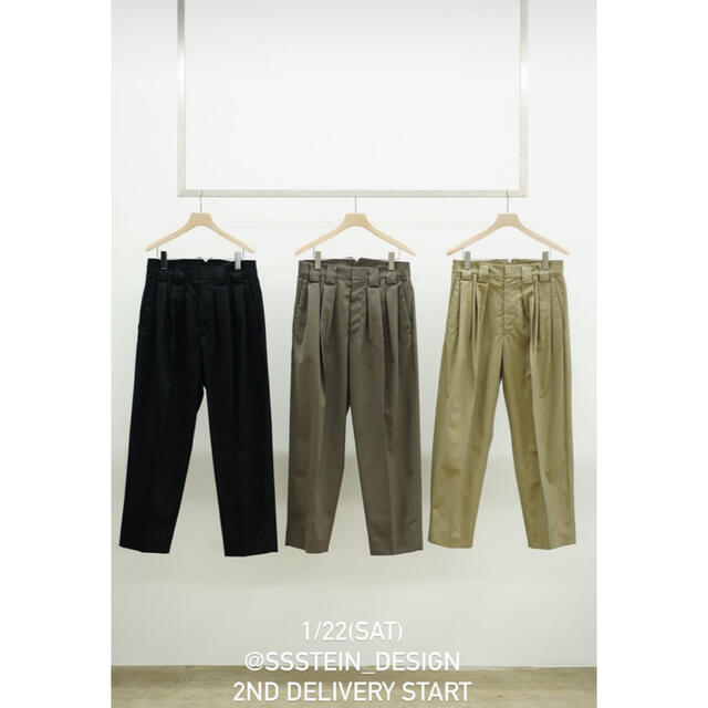 stein - stein 22ss Double Wide Trousers GR.khakiの通販 by