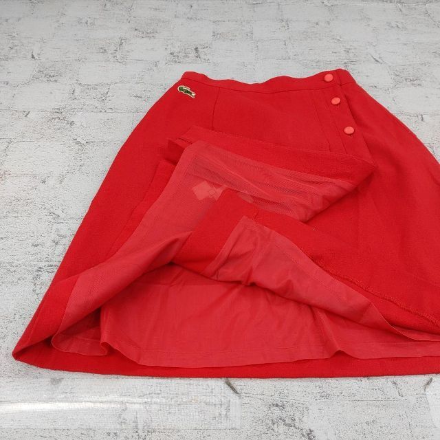 LACOSTE(ラコステ)のLACOSTE ラコステ　巻きスカートレトロ古着 レディースのスカート(ひざ丈スカート)の商品写真