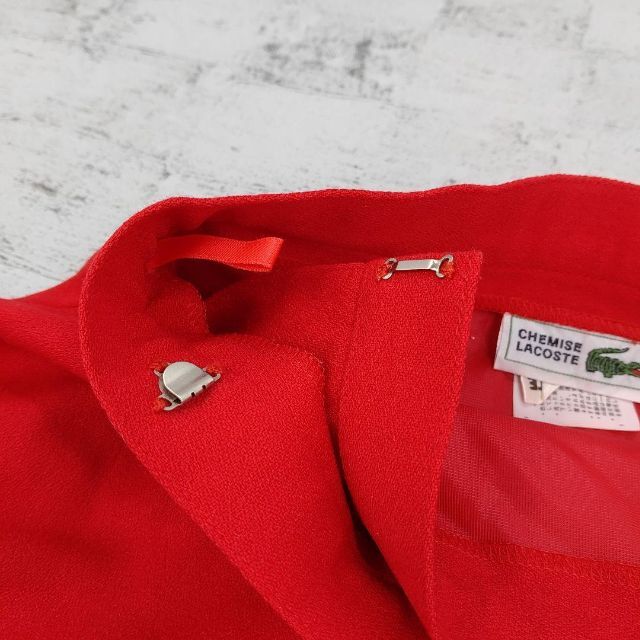 LACOSTE(ラコステ)のLACOSTE ラコステ　巻きスカートレトロ古着 レディースのスカート(ひざ丈スカート)の商品写真