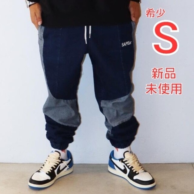 SAPEur サプール デニムトラックパンツ 黒　XXL