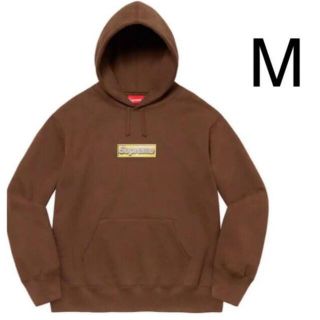 シュプリーム(Supreme)のSupreme Bling Box Logo Hooded Dark Brown(パーカー)