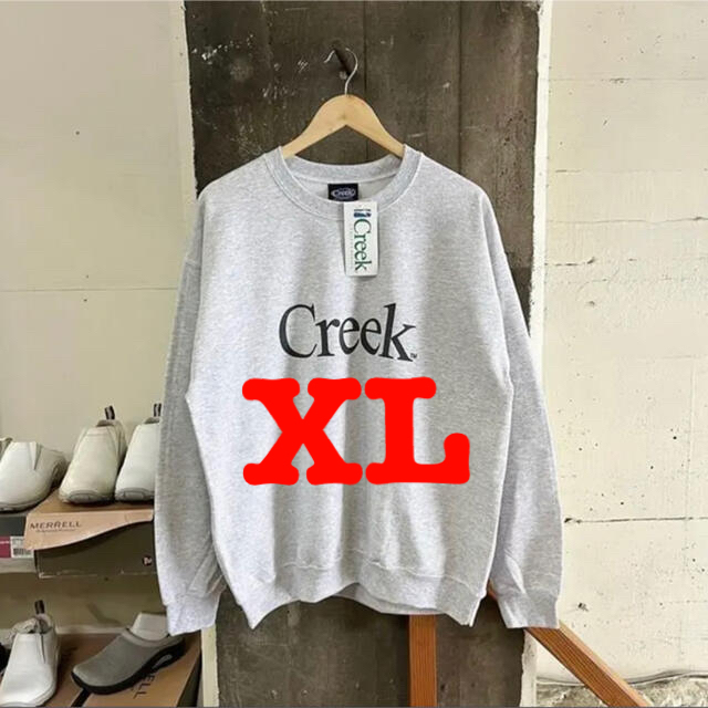 【Creek】新品 スウェット XL在原みゆき EPOCH購入 グレー メンズのトップス(スウェット)の商品写真