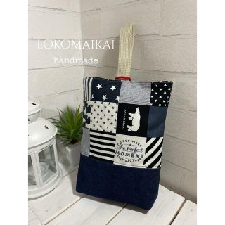 lokomaikai handmade 上靴入れ　体育館シューズ入れ(シューズバッグ)