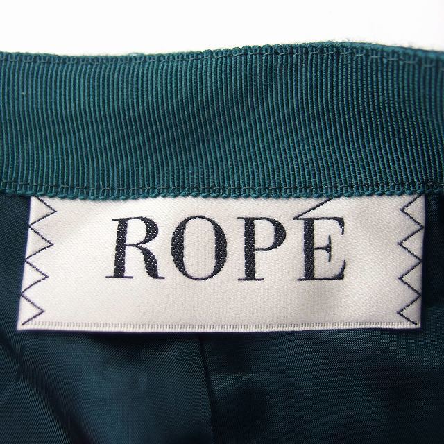 ROPE’(ロペ)のロペ ROPE タイト スカート ひざ丈 無地 スリット ウール 36 グリーン レディースのスカート(ひざ丈スカート)の商品写真