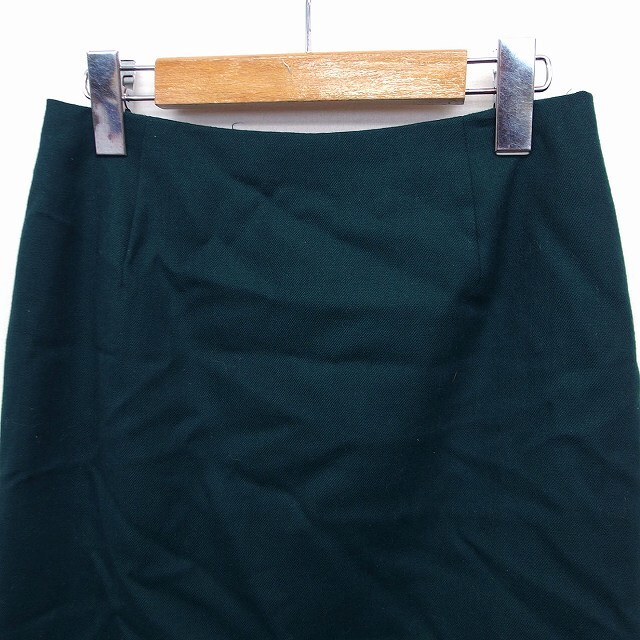 ROPE’(ロペ)のロペ ROPE タイト スカート ひざ丈 無地 スリット ウール 36 グリーン レディースのスカート(ひざ丈スカート)の商品写真