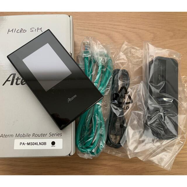 PC/タブレットモバイルルーター　Aterm MR04LN 付属品あり