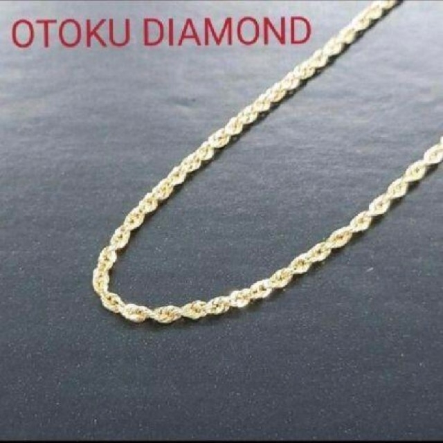 新品ネックレス 60㎝ シャイニーロープ ゴールドロングネックレスの通販 by OTOKU DIAMOND's shop｜ラクマ