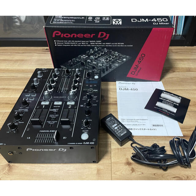 Pioneer(パイオニア)の【ライトニング様専用】Pioneer DJM-450:2019年製DJミキサー 楽器のDJ機器(DJミキサー)の商品写真