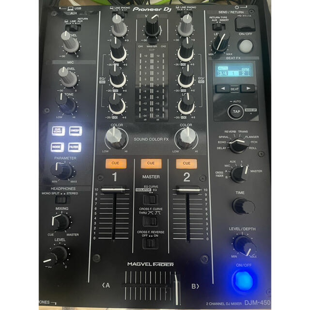Pioneer(パイオニア)の【ライトニング様専用】Pioneer DJM-450:2019年製DJミキサー 楽器のDJ機器(DJミキサー)の商品写真