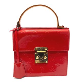 ルイヴィトン(LOUIS VUITTON)のルイヴィトン LOUIS VUITTON スプリングストリートPM M91135 モノグラムヴェルニ  カバン ミニバッグ ハンドバッグ モノグラムヴェルニ ルージュ レッド(ハンドバッグ)