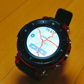 カシオ(CASIO)のPRO TREK Smart WSD-F30 オレンジ　(廃盤色)　【値下げ】(腕時計(デジタル))