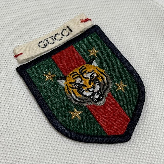 Gucci(グッチ)のGucci グッチ　メンズポロシャツ　ホワイトシャツ メンズのトップス(ポロシャツ)の商品写真