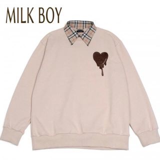 ミルクボーイ(MILKBOY)の【美品】ミルクボーイ　HEART MELT SWEATS ハート スウェット(スウェット)