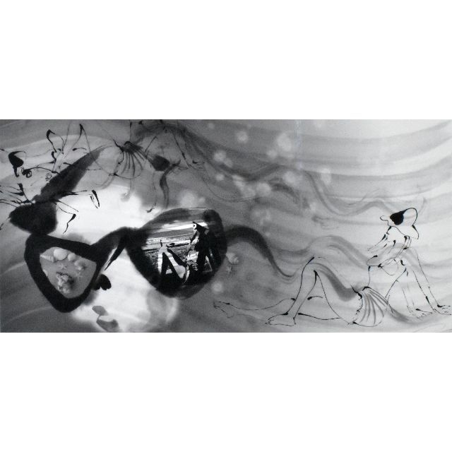 海沼永子「Sunglasses and Beach」ジークレー真作保証　2021