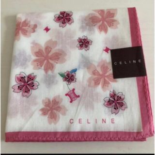 セリーヌ(celine)のセリーヌ 未使用　ハンカチ　ハンカチーフ　花柄　CELINE(ハンカチ)