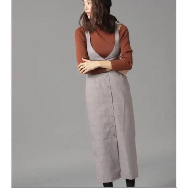 Andemiu(アンデミュウ)の美品 アンデミュウ サロペット スカート ワンピース ジャンパースカート レディースのスカート(ひざ丈スカート)の商品写真