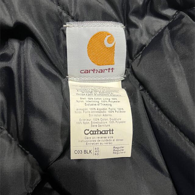carhartt(カーハート)のCarhartt ダックジャケット トラディショナルコート ブラック メンズのジャケット/アウター(ブルゾン)の商品写真