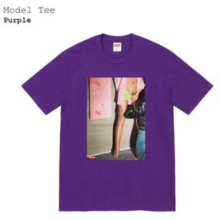 シュプリーム(Supreme)のSupreme Model Tee XL 店頭購入 パープル 紫(Tシャツ/カットソー(半袖/袖なし))