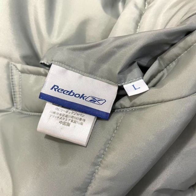 Reebok Reebok リバーシブル スタジャン ダウン 二重刺繍 着画 No