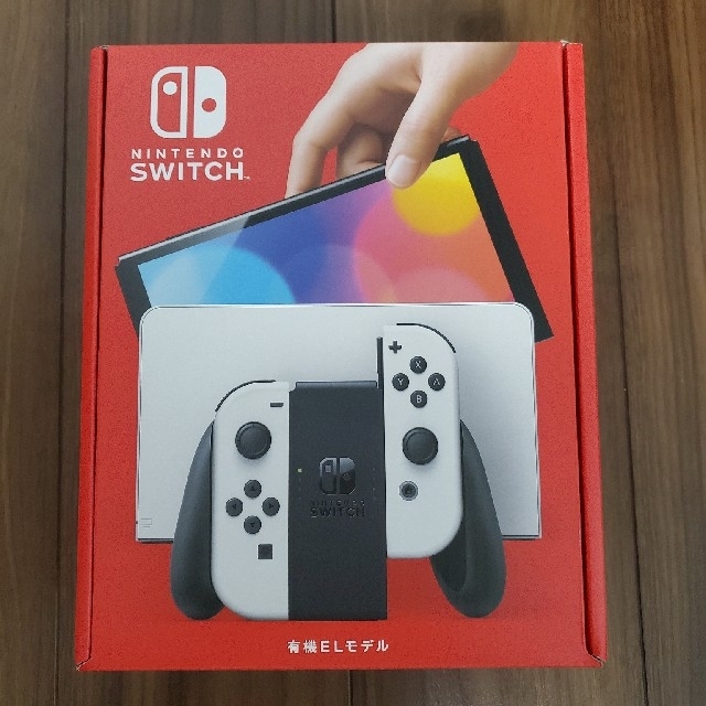 Nintendo Switch(ニンテンドースイッチ)の【新品】Nintendo Switch 有機EL ホワイト エンタメ/ホビーのゲームソフト/ゲーム機本体(家庭用ゲーム機本体)の商品写真