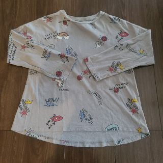 ザラキッズ(ZARA KIDS)のぶんさん専用✩ZARA ザラガール 116cm ロングTシャツ(Tシャツ/カットソー)