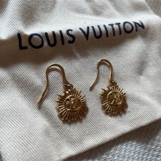 ルイヴィトン(LOUIS VUITTON)の【レア】ルイヴィトン ピアス 太陽 ブルック ドレイユ ヴァンドーム ゴールド(ピアス)