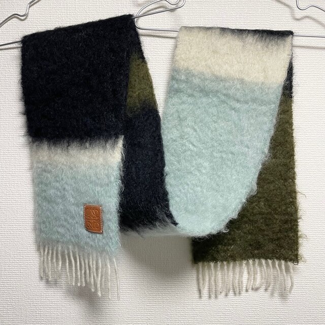 楽天市場】LOEWE ロエベ マフラー STRIPE MOH ストライプ モヘア