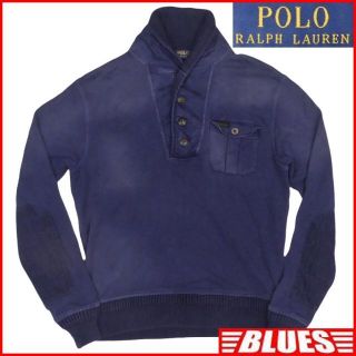 ポロラルフローレン(POLO RALPH LAUREN)のスウェット ポロラルフローレン M 古着 メンズ 長袖 トップス 紺 ネイビー(スウェット)