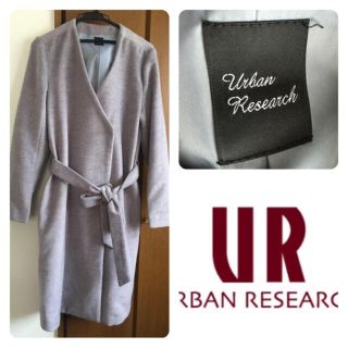 アーバンリサーチ(URBAN RESEARCH)のurbanreserch 未使用！ノーカラーガウンコート！(ガウンコート)