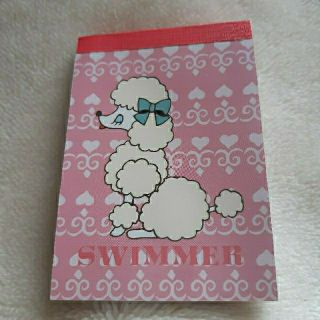 スイマー(SWIMMER)のswimmer　スイマー　プードル　ミニメモ　メモ帳　MEMOPAD(ノート/メモ帳/ふせん)