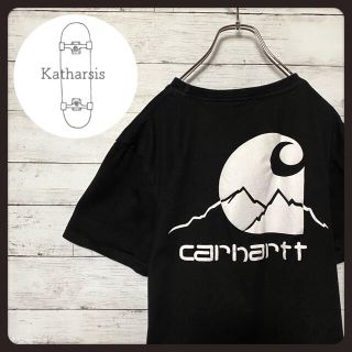 カーハート(carhartt)の【希少デザイン】カーハートwip ワンポイント　バックプリント　Tシャツ(Tシャツ/カットソー(半袖/袖なし))