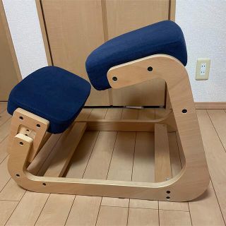 【美品】弘益　スレッドチェア　バランスチェア　学習椅子　木製(座椅子)