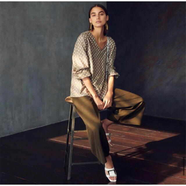Theory luxe 20ss ドット柄ブラウス-eastgate.mk