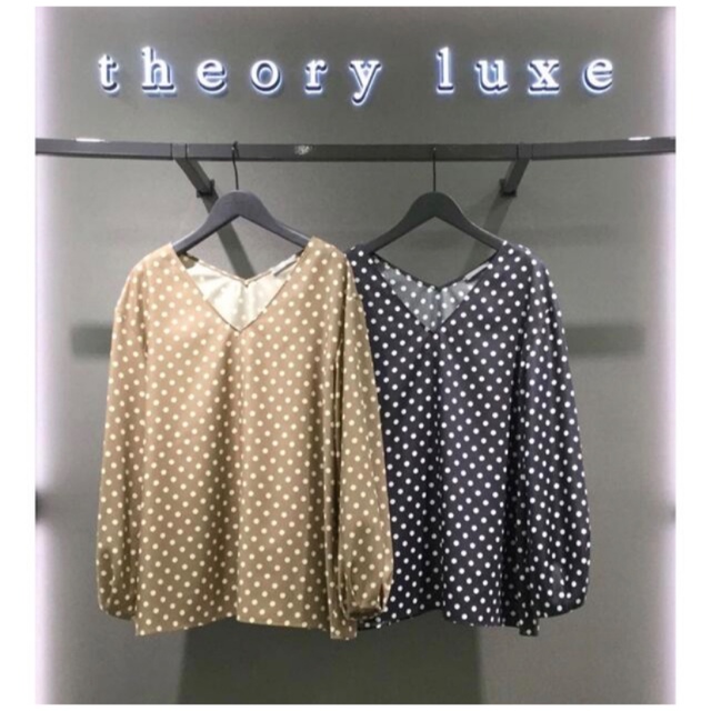 Theory luxe 20ss ドット柄ブラウス