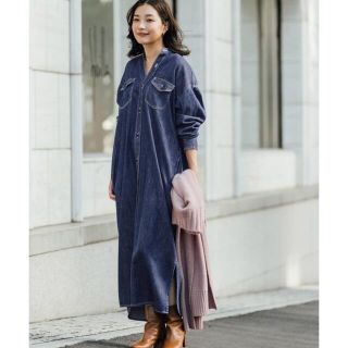 アーバンリサーチロッソ(URBAN RESEARCH ROSSO)の【別注】ROSSO×Lee　LONG WORK DRESS(ロングワンピース/マキシワンピース)